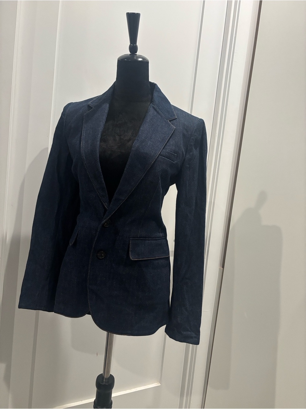 Ralph Lauren Purple Label Dark Navy Denim Blazer